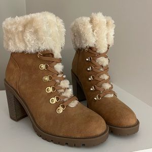 GUESS High Heel Fur Boots